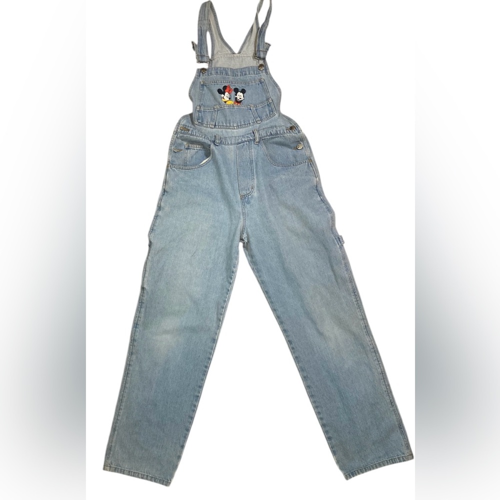 Classic 80s Minnie & Mickey Mouse Womens Overalls